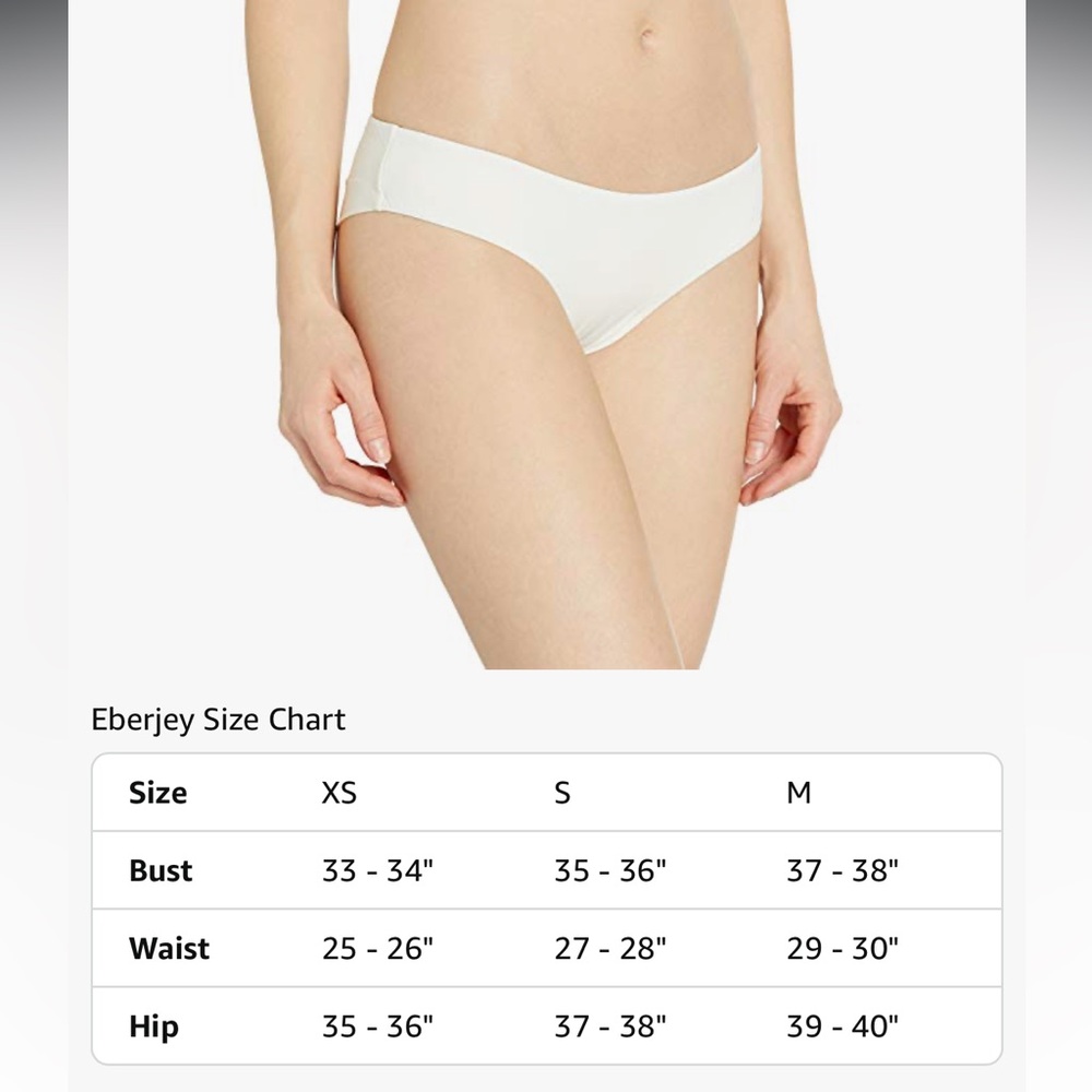 NWT Eberjey Women’s Standard So Solid Coco Bikini BOTTOM ONLY - Medium - Ecru - Picture 7 of 7